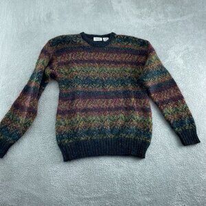 Vintage Cellini Collection Multicolor Wool Mohair mens L Sweater 5678